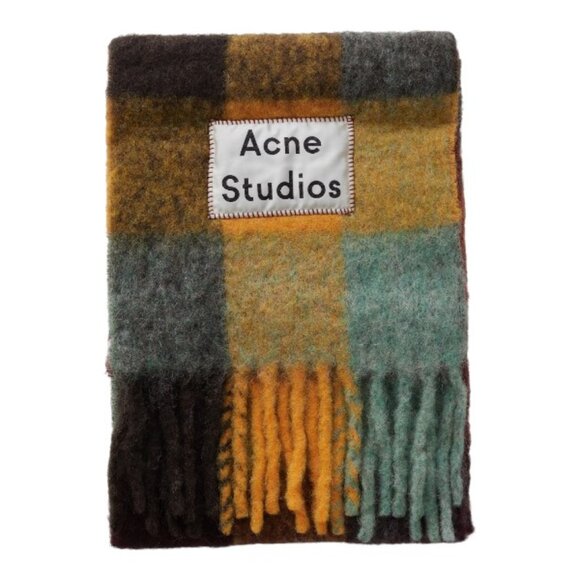 Acne Studios Accessories - ACNE STUDIOS VALLY CHECK SCARF MULTICOLOR